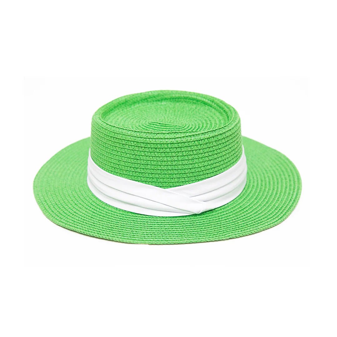 Pork Pie Hat Made With Cotton & Natural Straw | Lightweight Summer Hat – Womens Hat on Brown Living™. SKU: MBNL003023. Img 8.