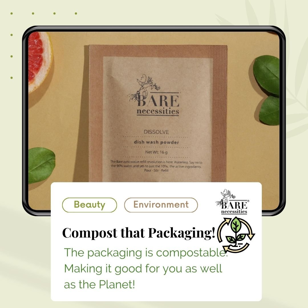 Powder to Liquid Dishwash with Dispenser | Verified Sustainable by Brown Living™