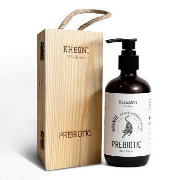 Prebiotic Orange Wash (Hair/Face/Body) – Body Wash on Brown Living™. SKU: PRTIOR250L. Img 1.