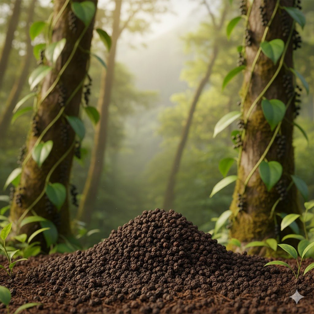 Premium Black Pepper – Whole & Fresh | Natural Spice – Seasonings & Spices on Brown Living™. SKU: APPCL-077n. Img 5.