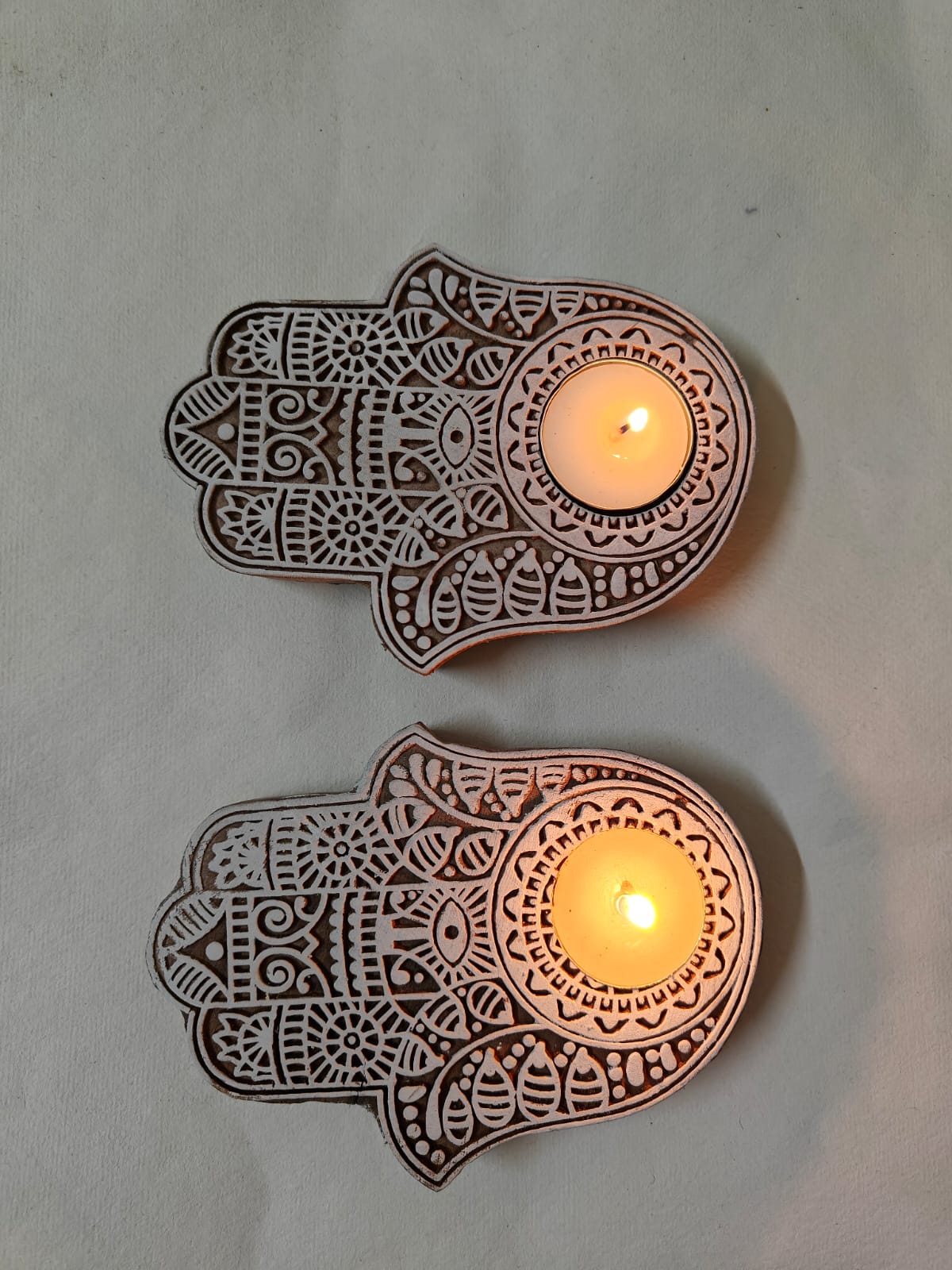 Premium Festive Tea Light Holder Set Of 2 Decorative Candle Holders – Candles & Fragrances on Brown Living™. SKU: OEP719a. Img 13.