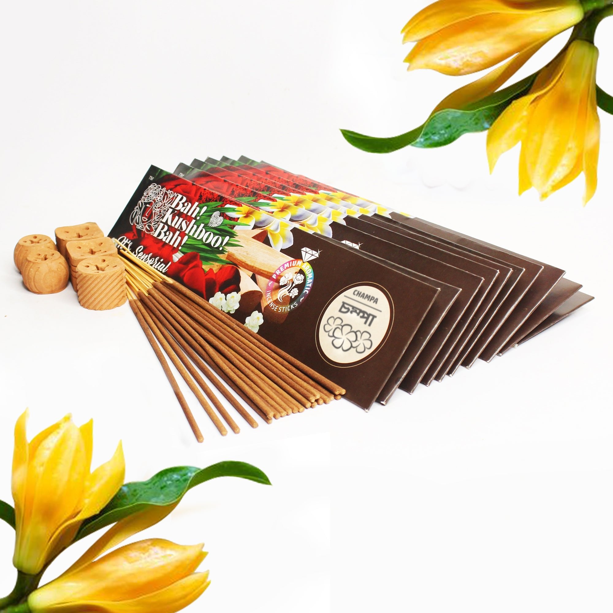 Premium Long - Lasting Aromatic Incense Sticks for Home & Meditation – Pooja Needs on Brown Living™. SKU: PK - INS - CHM - 500GM. Img 10.
