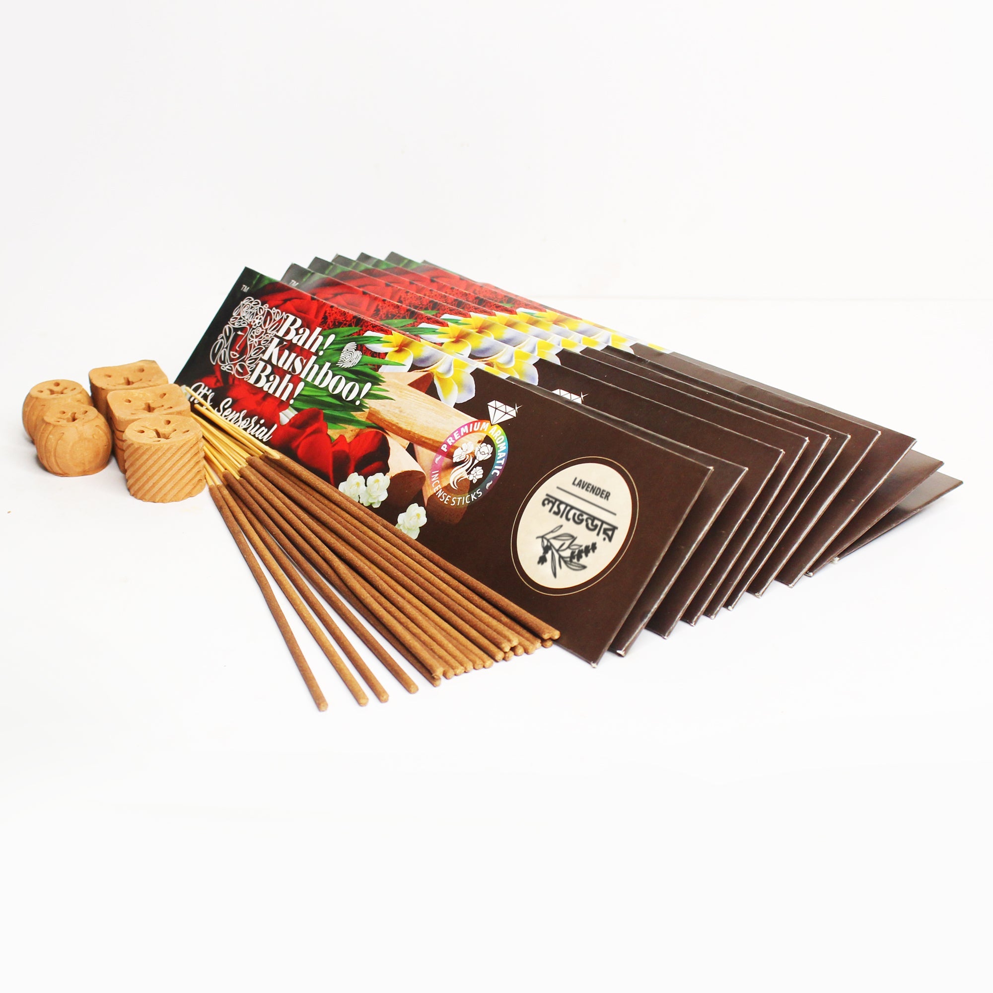 Premium Long - Lasting Aromatic Incense Sticks for Home & Meditation – Pooja Needs on Brown Living™. SKU: PK - INS - CHN - 250GM. Img 9.