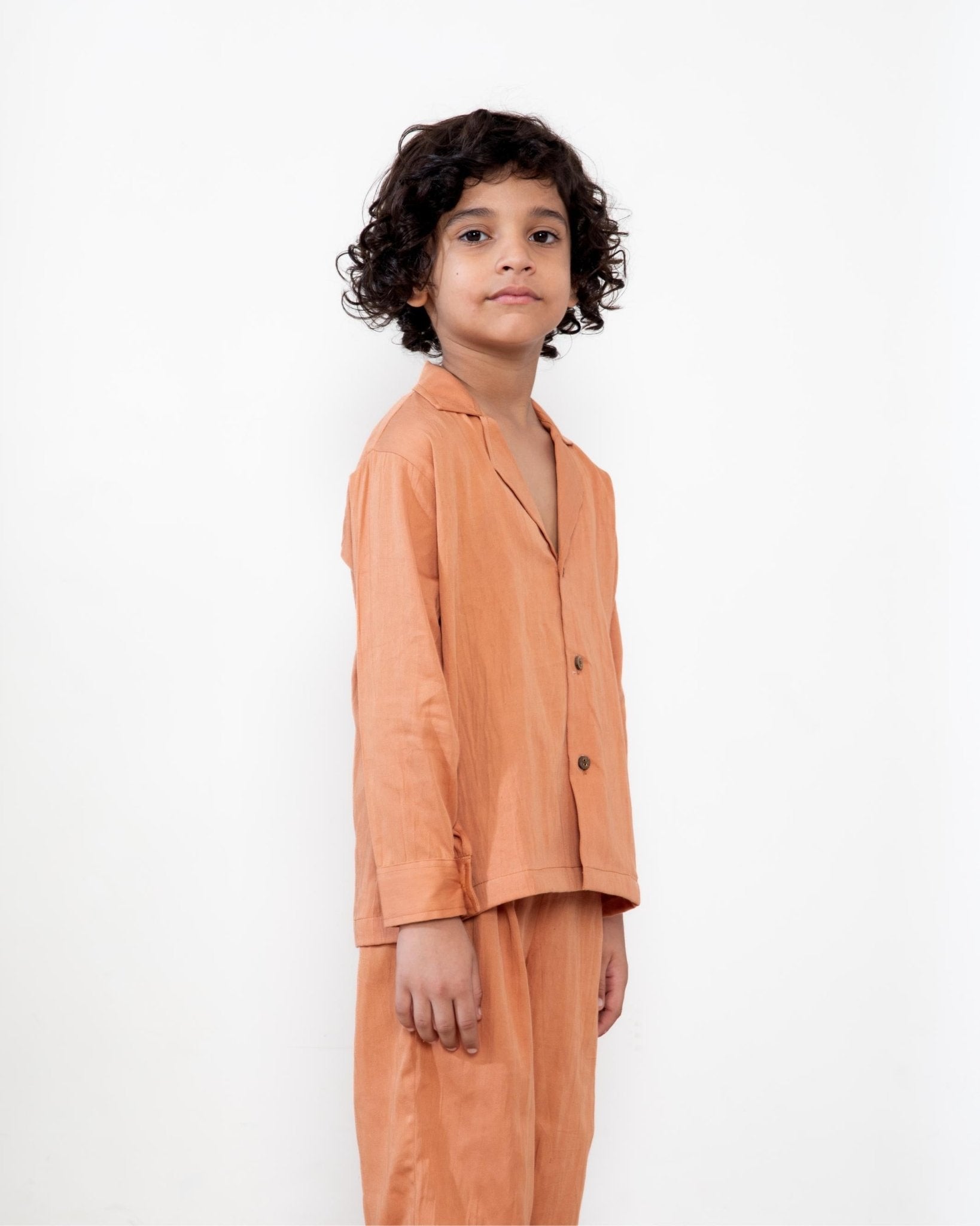 Prithvi Comfort Set Sleepwear For Boys Soft Kids Nightwear – Kids Daywear Sets on Brown Living™. SKU: PCTB01001. Img 2.