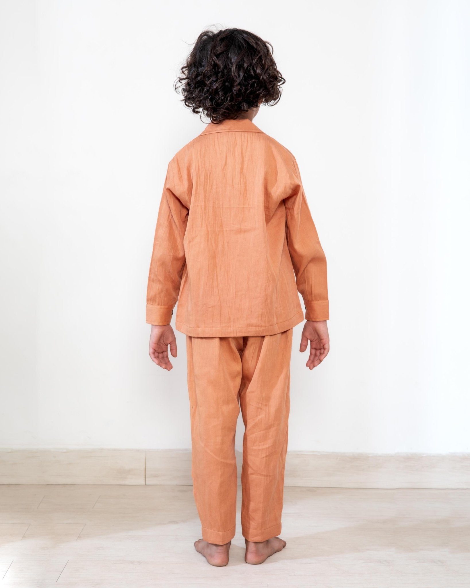 Prithvi Comfort Set Sleepwear For Boys Soft Kids Nightwear – Kids Daywear Sets on Brown Living™. SKU: PCTB01001. Img 4.