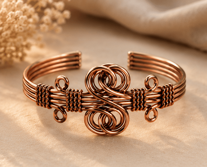 Pure Copper Healing Band – Womens Accessories on Brown Living™. SKU: DEAIGNER-8-COPPER-BAND. Img 32.