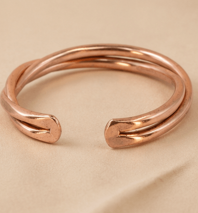Pure Copper Healing Band – Womens Accessories on Brown Living™. SKU: THREE-ROBE-COPPER-BAND. Img 41.