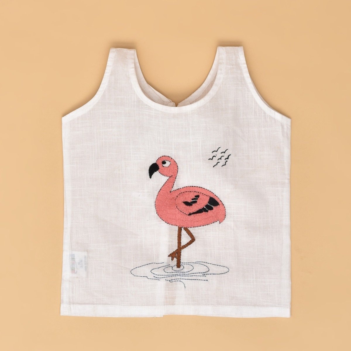 Pure Cotton Baby Jabla Combo Set – Animal Embroidery – Kids Daywear Sets by Stotra available on Brown Living™. L (6 - 12m) Tiny Safari. SKU: ST - TS - L. Img 7.