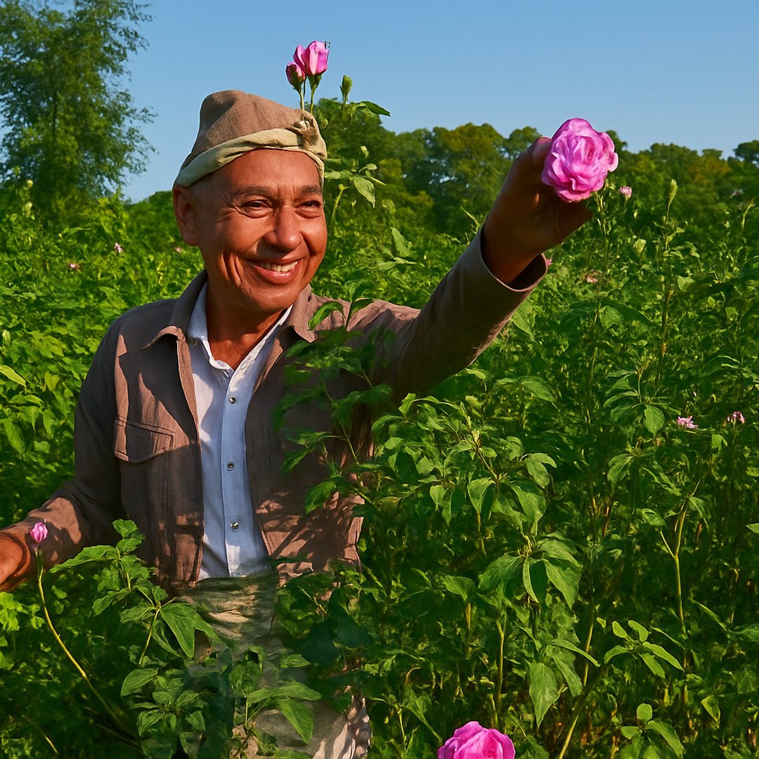 Pure Rose Water Mist | Natural Hydrating & Refreshing Facial Toner – Face Cleanser on Brown Living™. SKU: FFRWCW100L. Img 4.