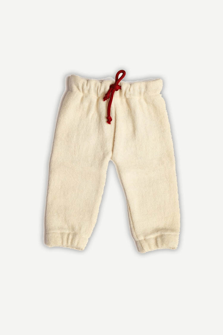 Pure Wool Baby Jogger Pants | Herbal Dyed with Sacred Lotus – Kids Daywear Sets on Brown Living™. SKU: JIW03003. Img 3.