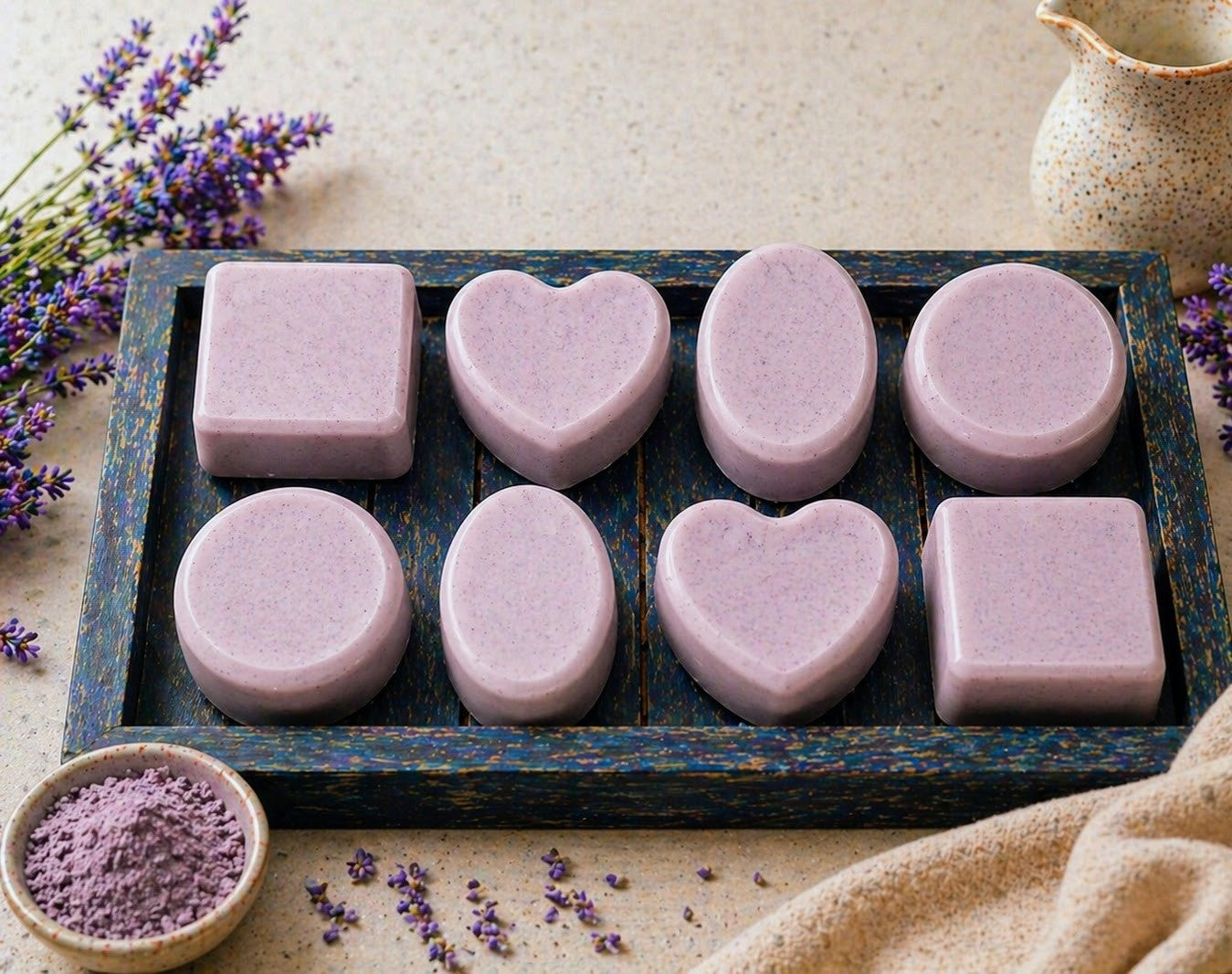 Purple Clay Goat Milk Soap Nourishing Handmade Bath Bar – Soap on Brown Living™. SKU: PRCLSP. Img 2.
