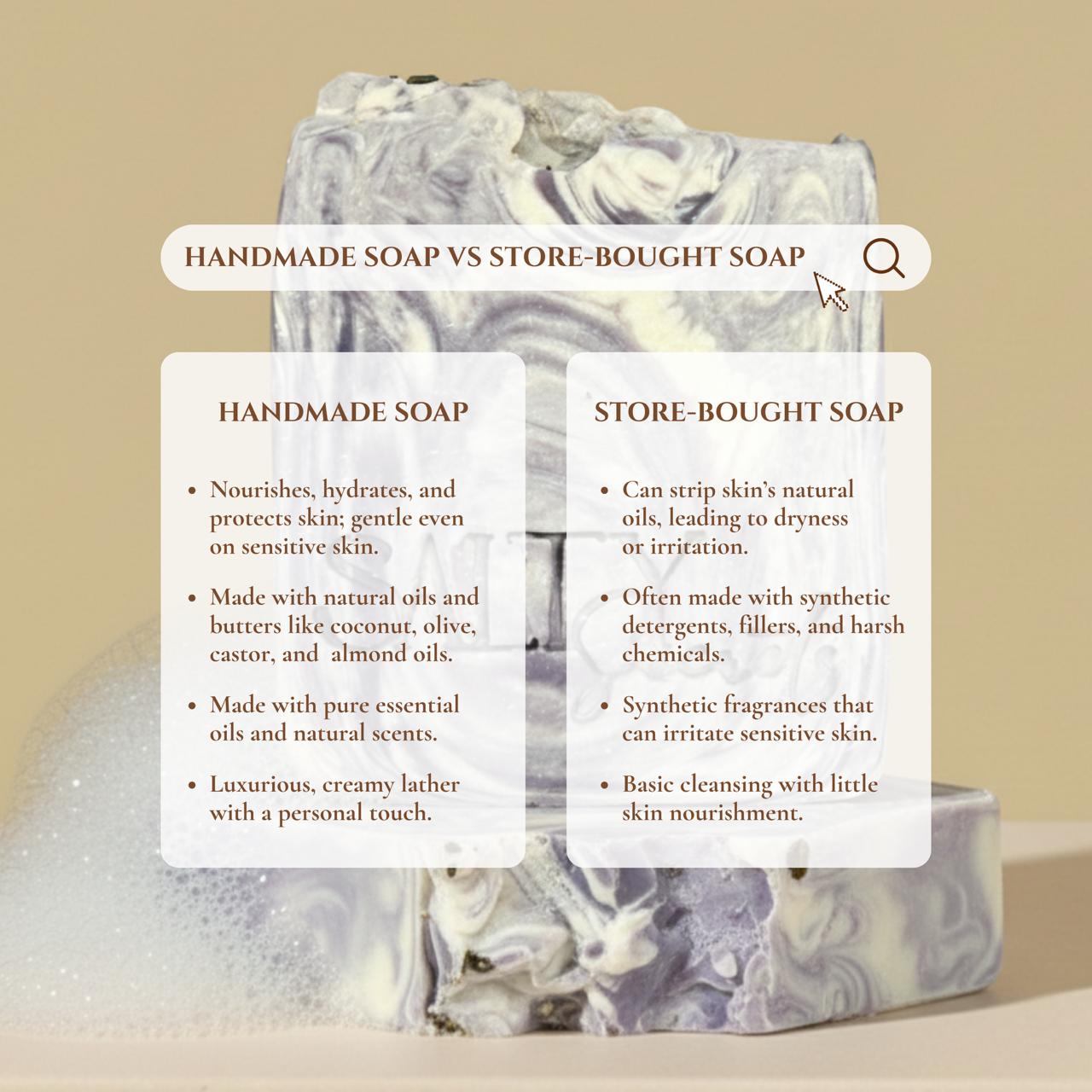 Purple Potion Handmade Glycerin Soap | Mystical Natural Bath Bar – Body Soap on Brown Living™. SKU: SS-33. Img 4.