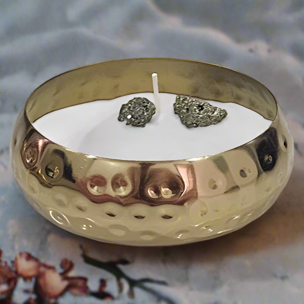 Pyrite Urli Soy Wax Candle - Pack of 1 – Candles & Fragrances on Brown Living™. SKU: BL_ASC_PU. Img 1.