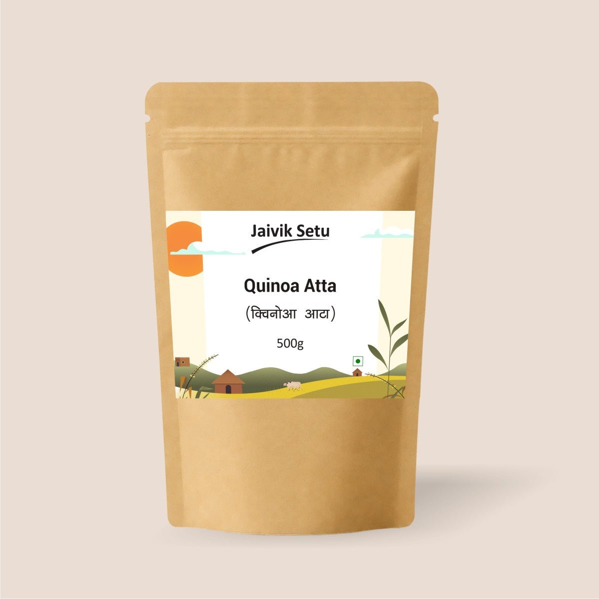 Quinoa Flour 500g | Gluten Free High Protein Flour – Healthy Snacks on Brown Living™. SKU: QAJS. Img 1.