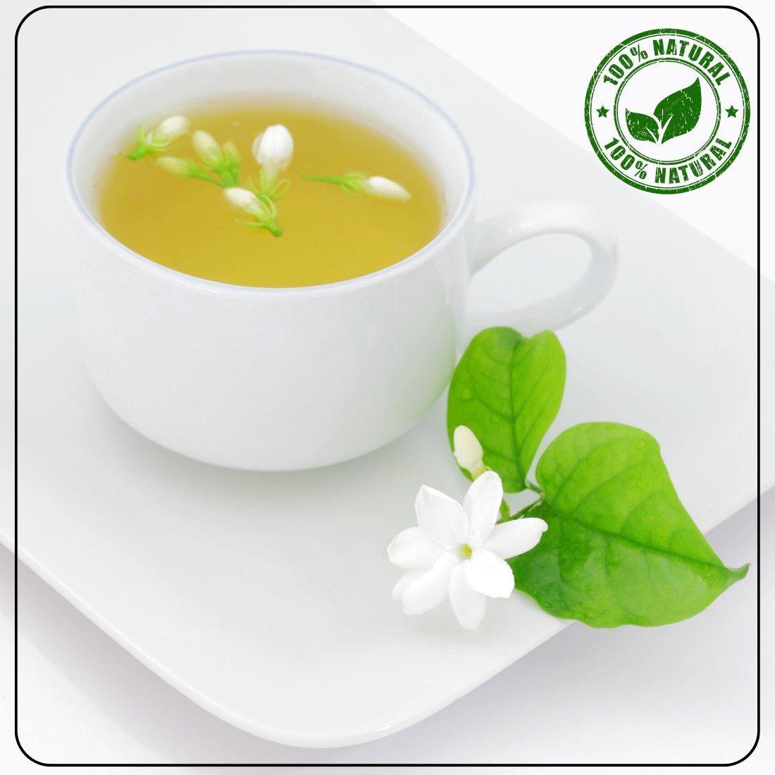 RADIANCE - China Jasmine Flower Decaf Tisane - 50 g | Verified Sustainable by Brown Living™
