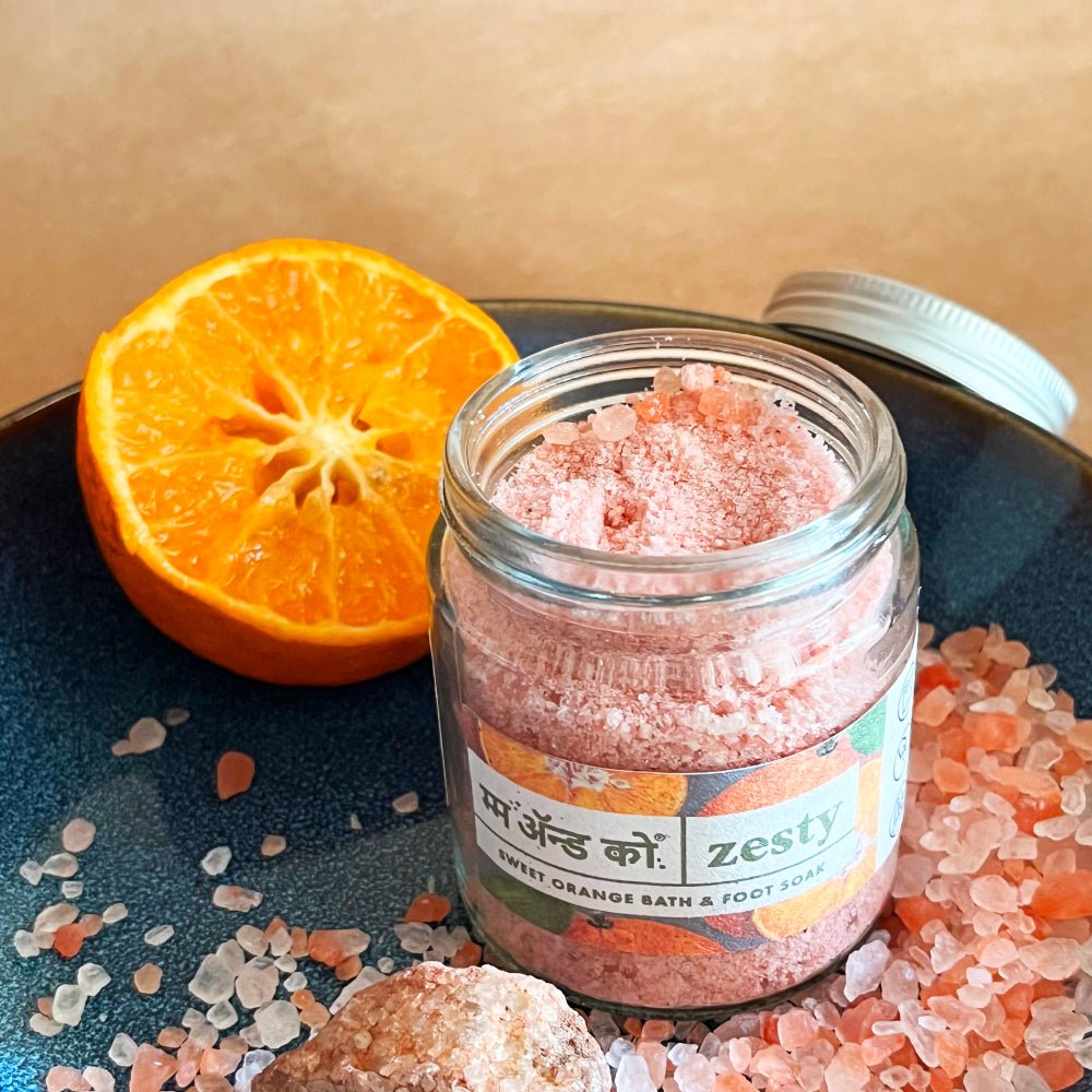 Rainbow Set of Bath & Foot Salt Soak – Bath Salt on Brown Living™. SKU: BFS03. Img 3.