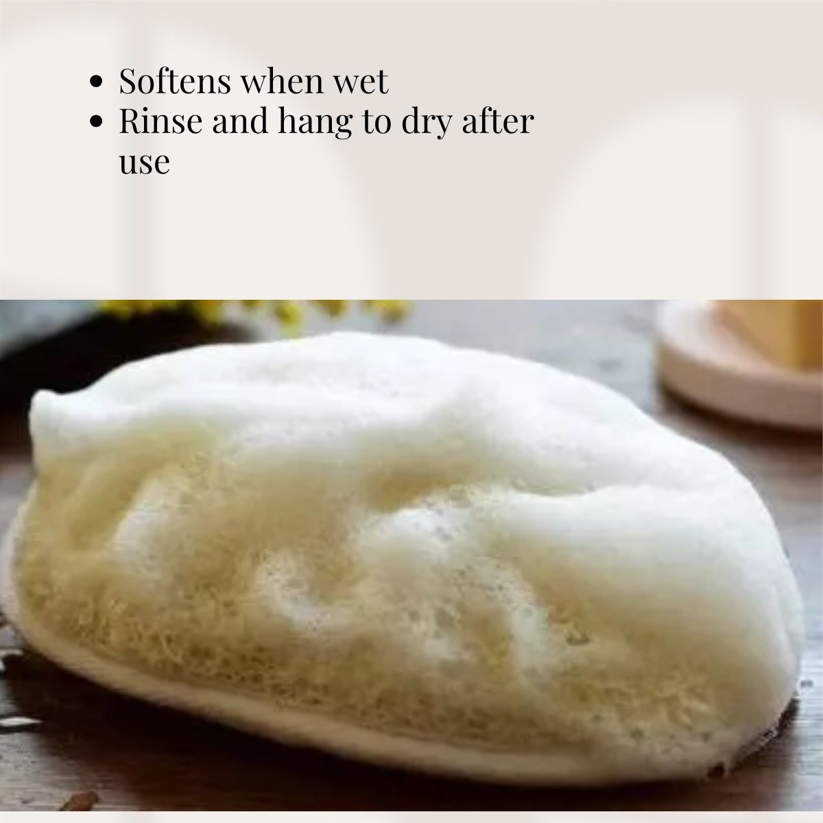 Ramie Fiber Loofah | Natural Plant Fiber Body Scrubber – Body Scrub on Brown Living™. SKU: KOE-015-SL-2. Img 6.