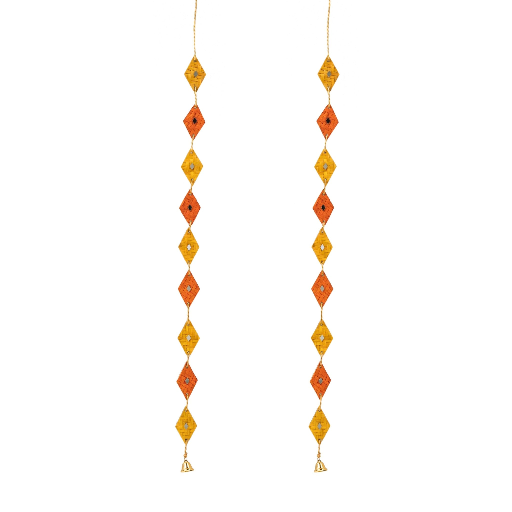 Rang Handcrafted Bamboo Door Hanging for Decor - Set of 2 – Home Decor on Brown Living™. SKU: BTDE - 688. Img 4.