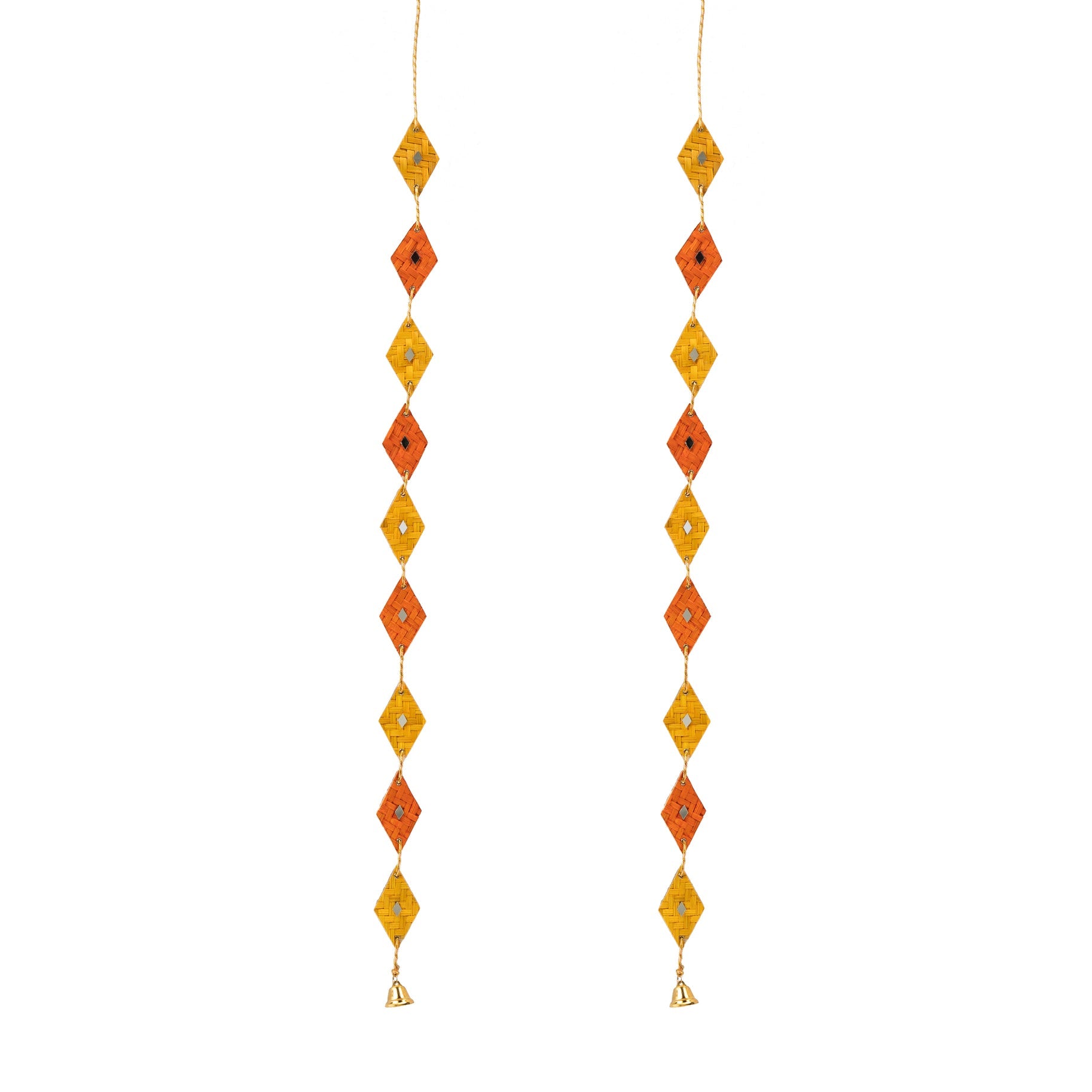 Rang Handcrafted Bamboo Streamer - Set of 2 – Home Decor on Brown Living™. SKU: DE-688. Img 1.