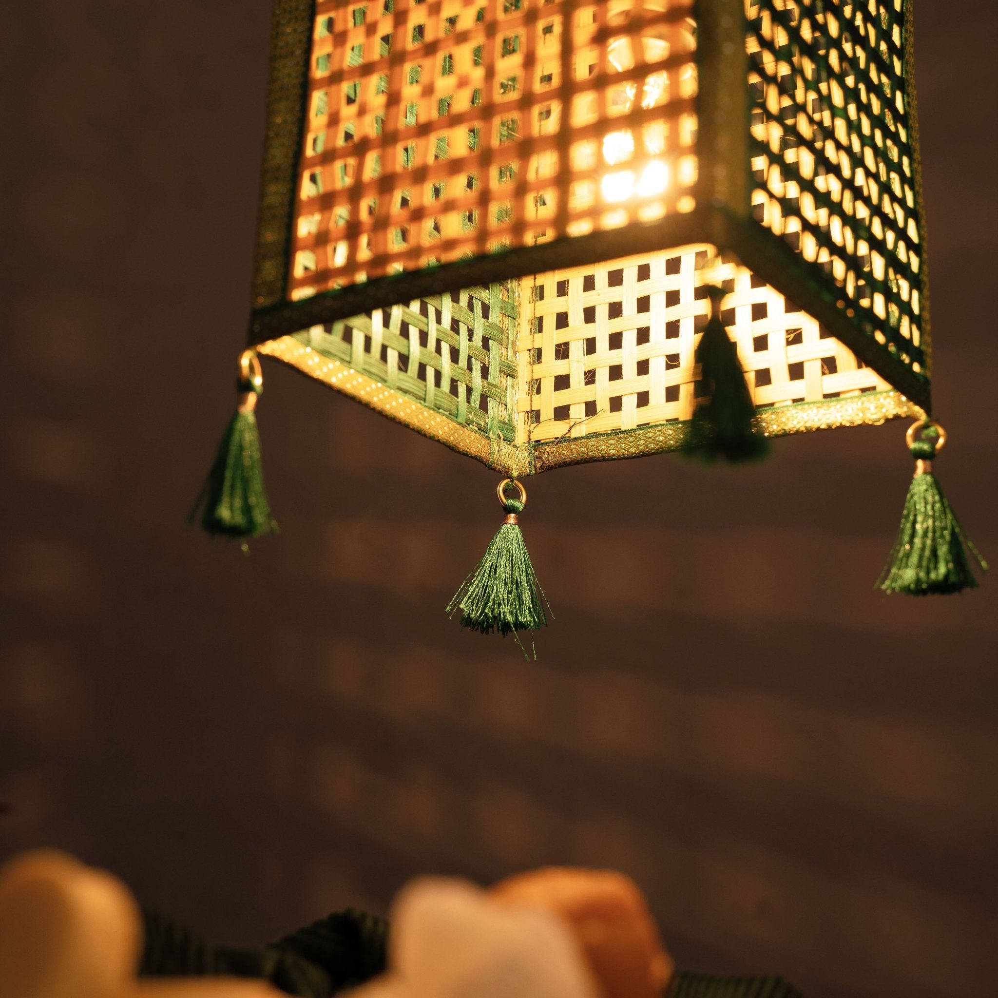 Rangeela Handcrafted Foldable Bamboo Lantern for Decor – Home Decor on Brown Living™. SKU: BTLS - 676. Img 5.
