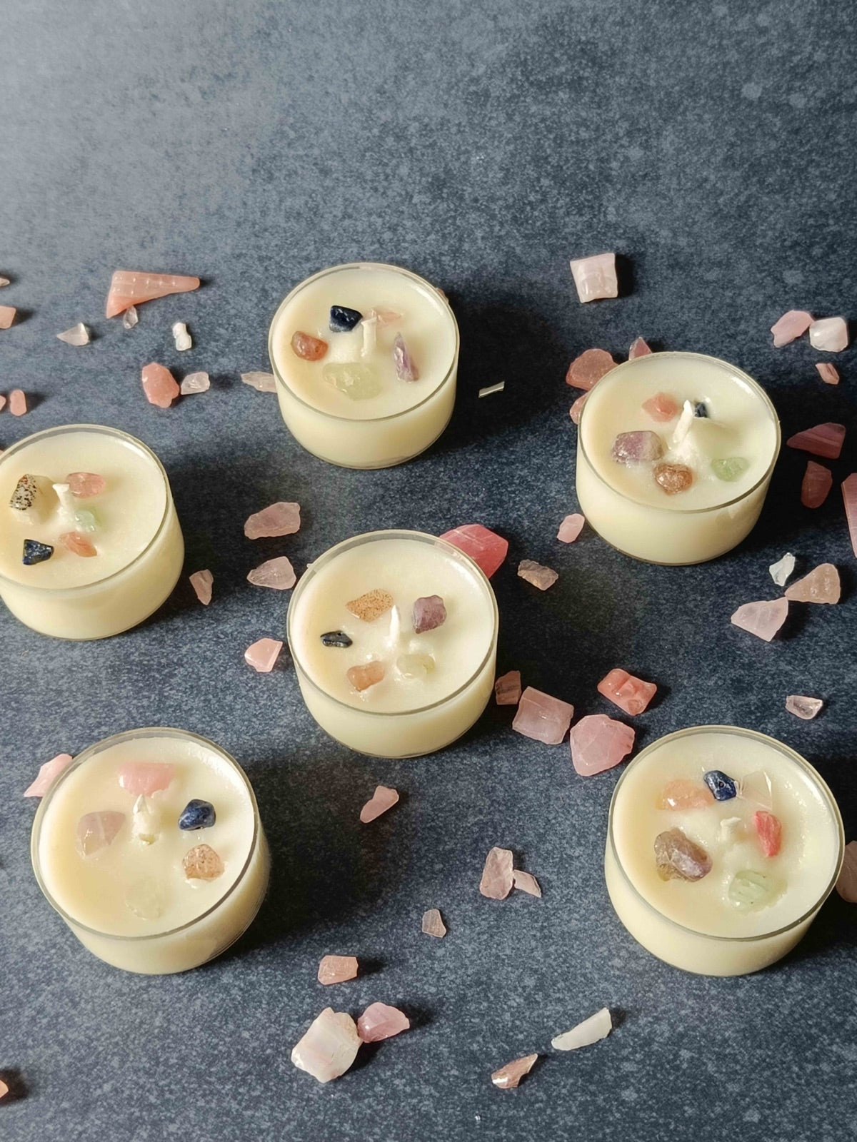 Healing Crystal Tealight - Set of 6 (Sweet Patchouli) | Verified Sustainable by Brown Living™