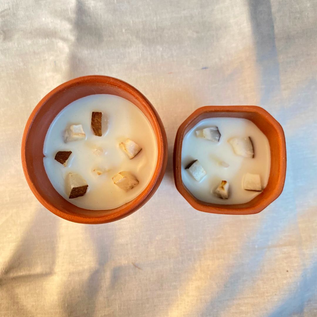 Rasal (रसाल) - 100% soy - wax candle | Zero Soot Candle | Mango Coconut – Candles & Fragrances by Pravaah India available on Brown Living™. Regular . SKU: CAN004_Small. Img 2.