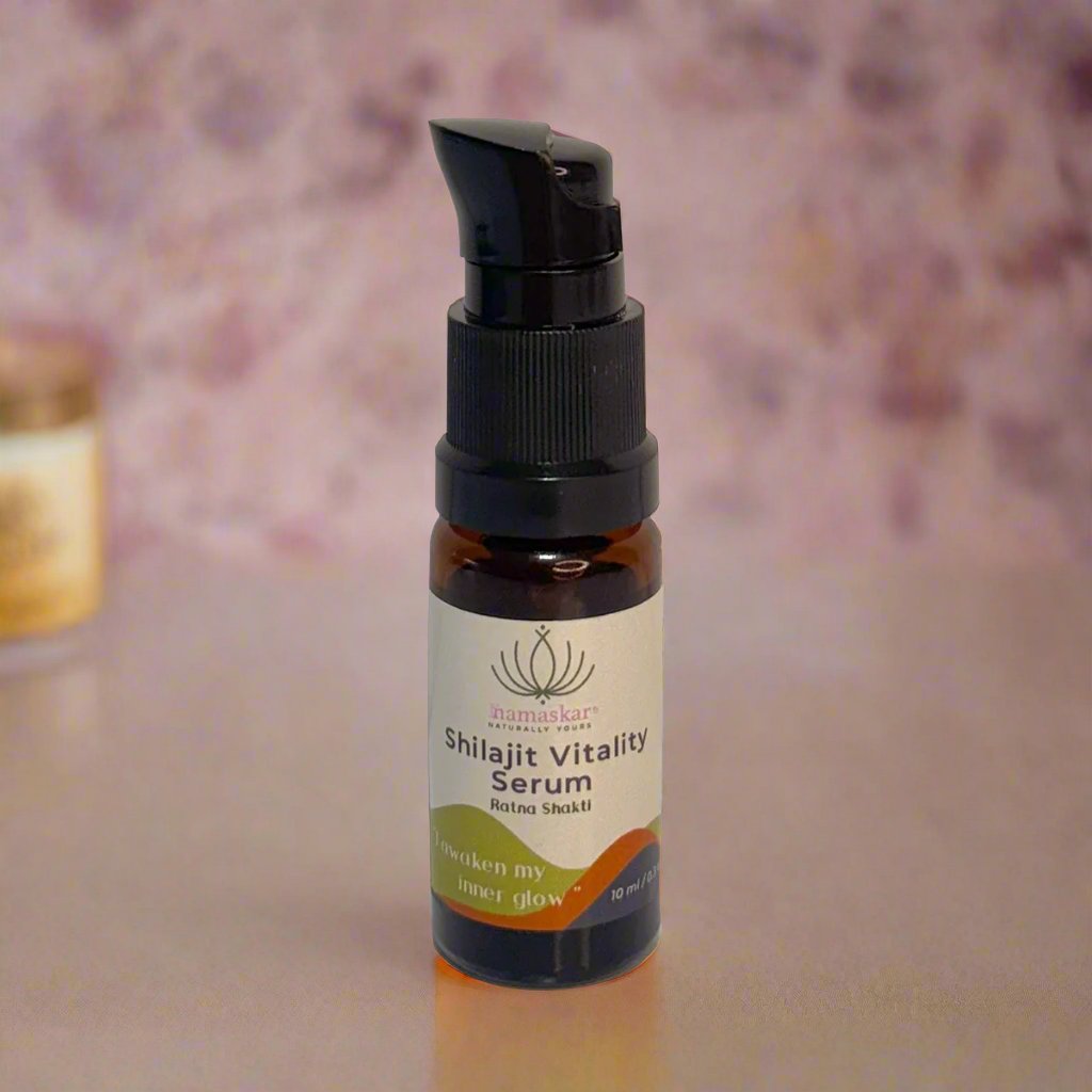 Ratna Shakti | Shilajit Vitality Serum - 10ml – Face Serum on Brown Living™. SKU: Shi - Ser - 06 - NAM. Img 1.