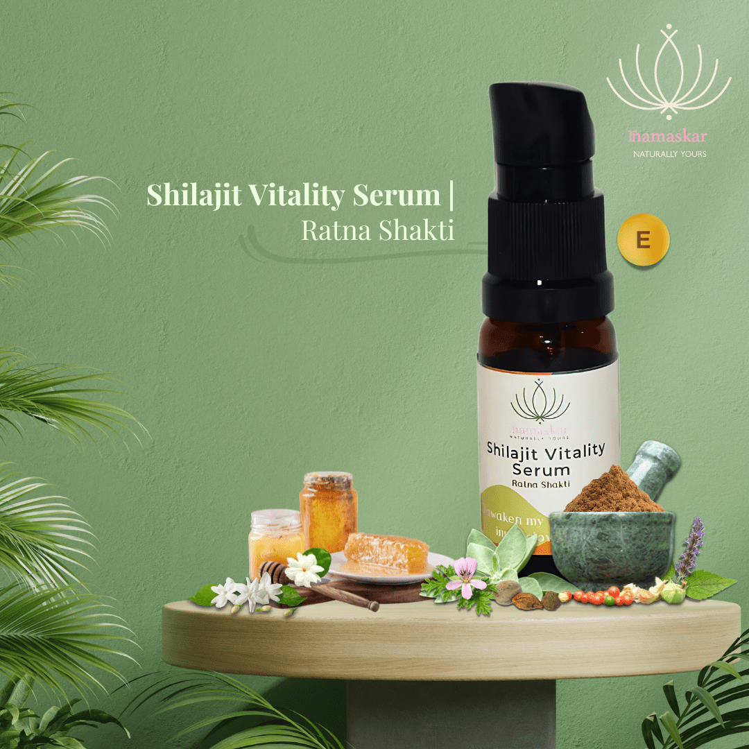Ratna Shakti | Shilajit Vitality Serum - 10ml – Face Serum on Brown Living™. SKU: NMSPLP1. Img 3.