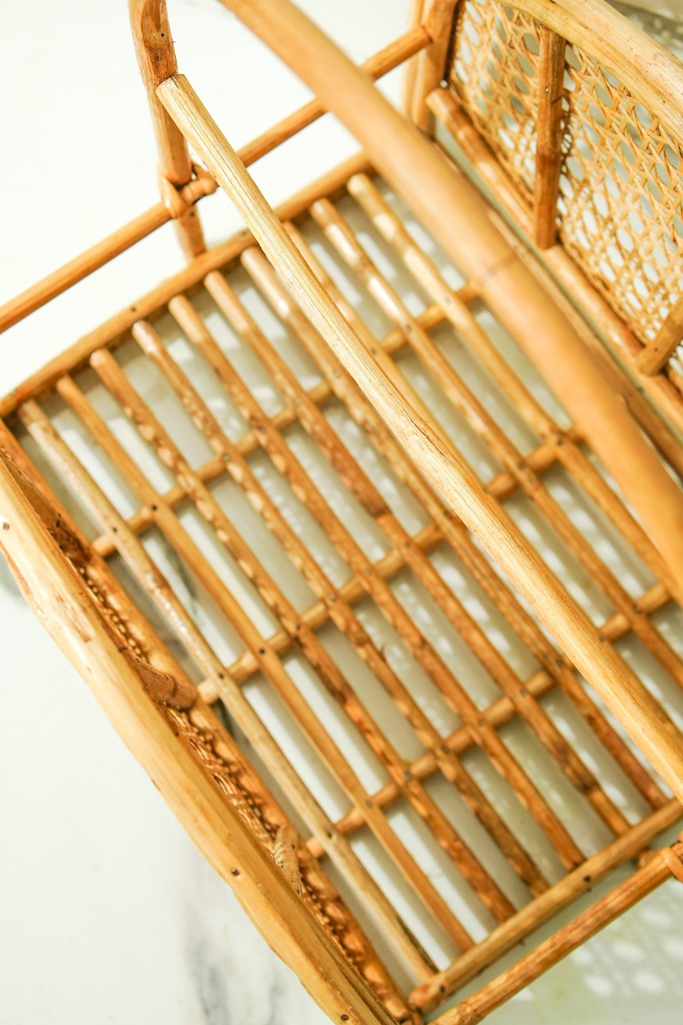 Rattan Jaal Magazine & Book Holder – Stylish & Functional Organizer – Organizers on Brown Living™. SKU: SYMMH002. Img 8.