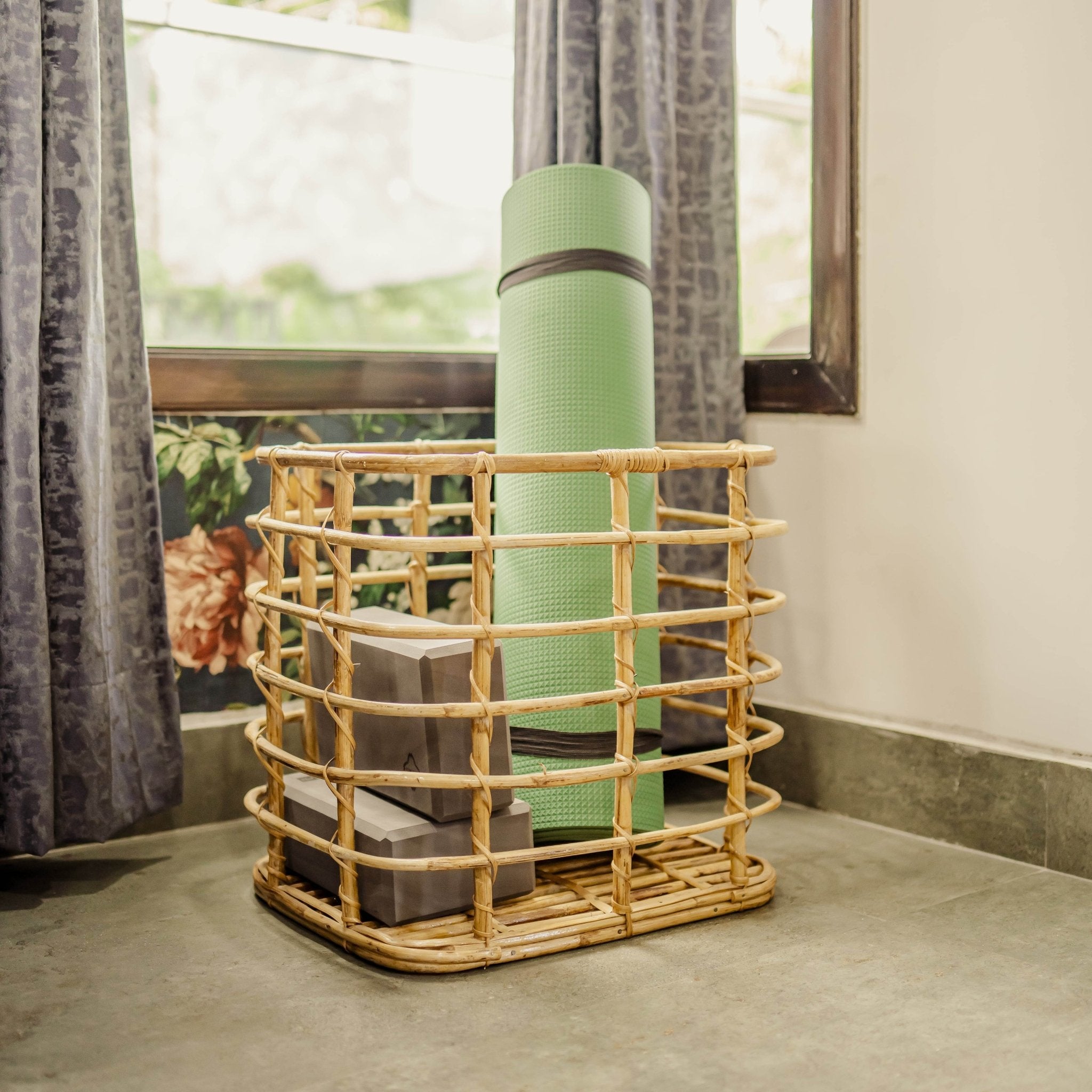 Rattan Utility Basket | Handmade, Eco - Friendly & Multipurpose Storage – Laundry Baskets on Brown Living™. SKU: SYMBA002. Img 1.