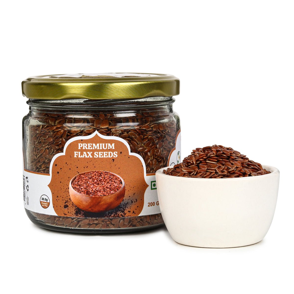 Raw Seeds Combo Pack Of 4 | Sunflower Sesame Pumpkin Flax – Dried Fruits, Nuts & Seeds on Brown Living™. SKU: ARNAS-9. Img 3.