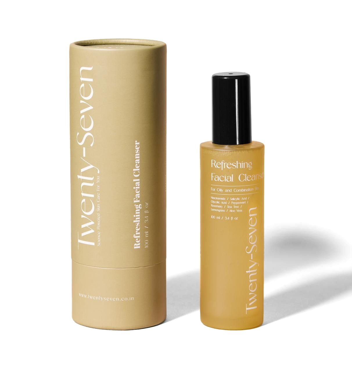 Refreshing Facial Cleanser with Niacinamide, AHA & BHA – Face Cleanser on Brown Living™. SKU: TS24001. Img 6.