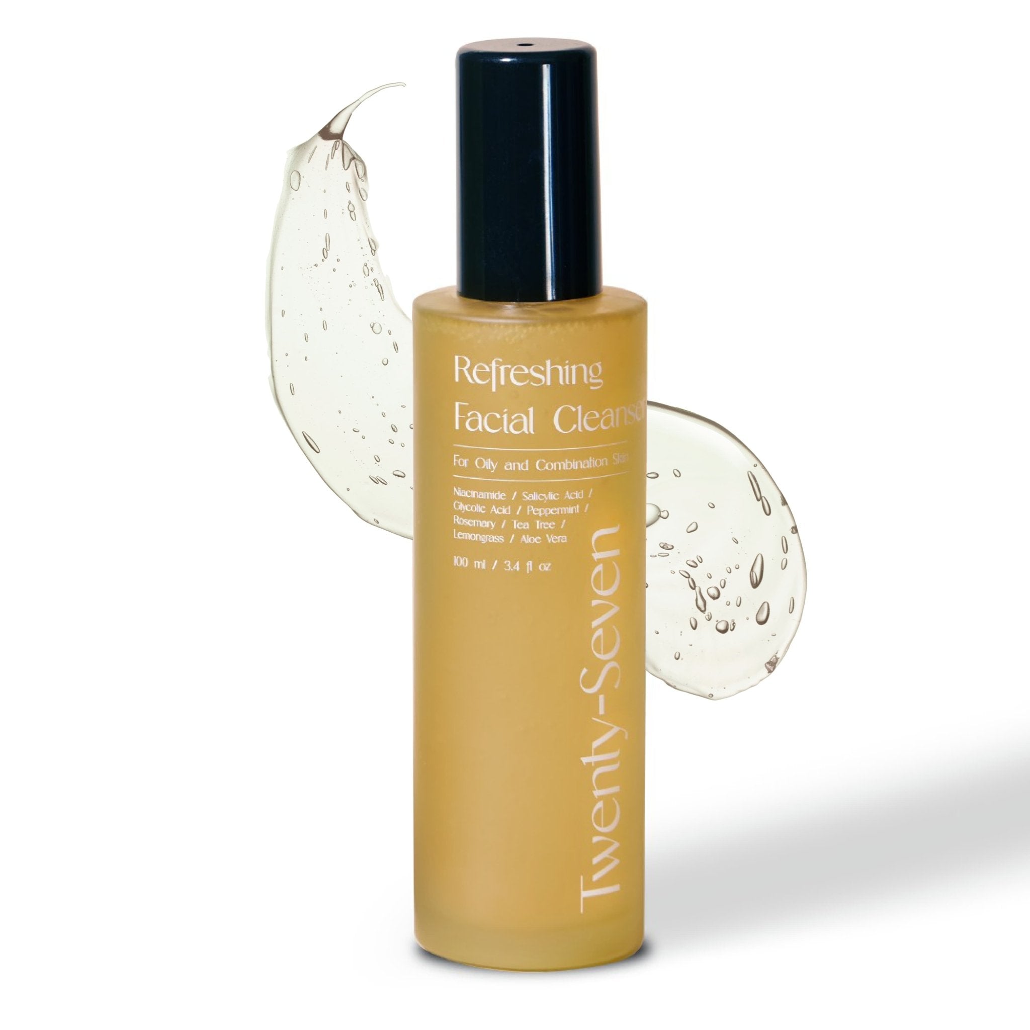Refreshing Facial Cleanser with Niacinamide, AHA & BHA – Face Cleanser on Brown Living™. SKU: TS24001. Img 1.