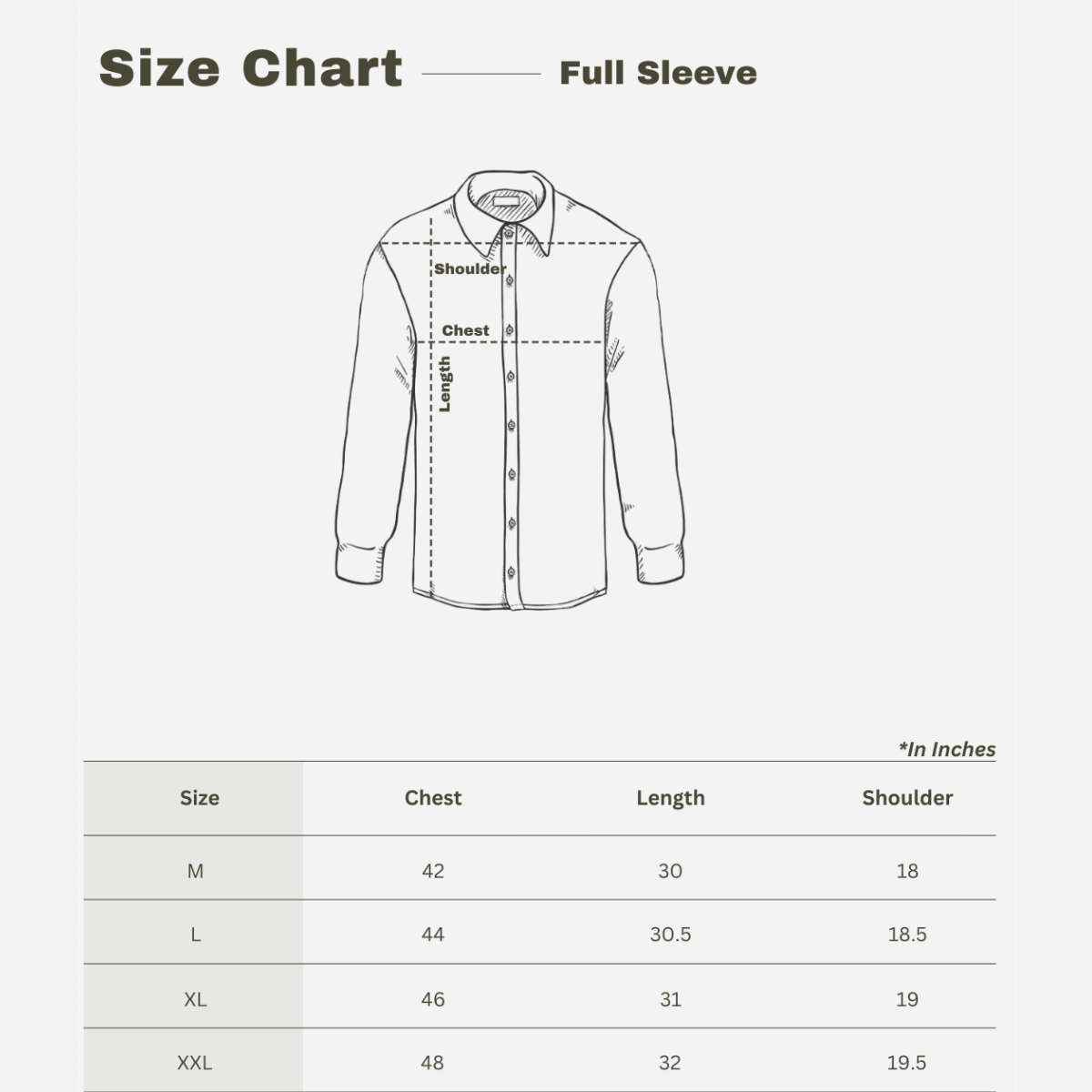 Regular Fit Full Sleeve Button Down Collar Shirt For Men | Sage Grey – Mens Shirt on Brown Living™. SKU: F - S1017 - M. Img 3.