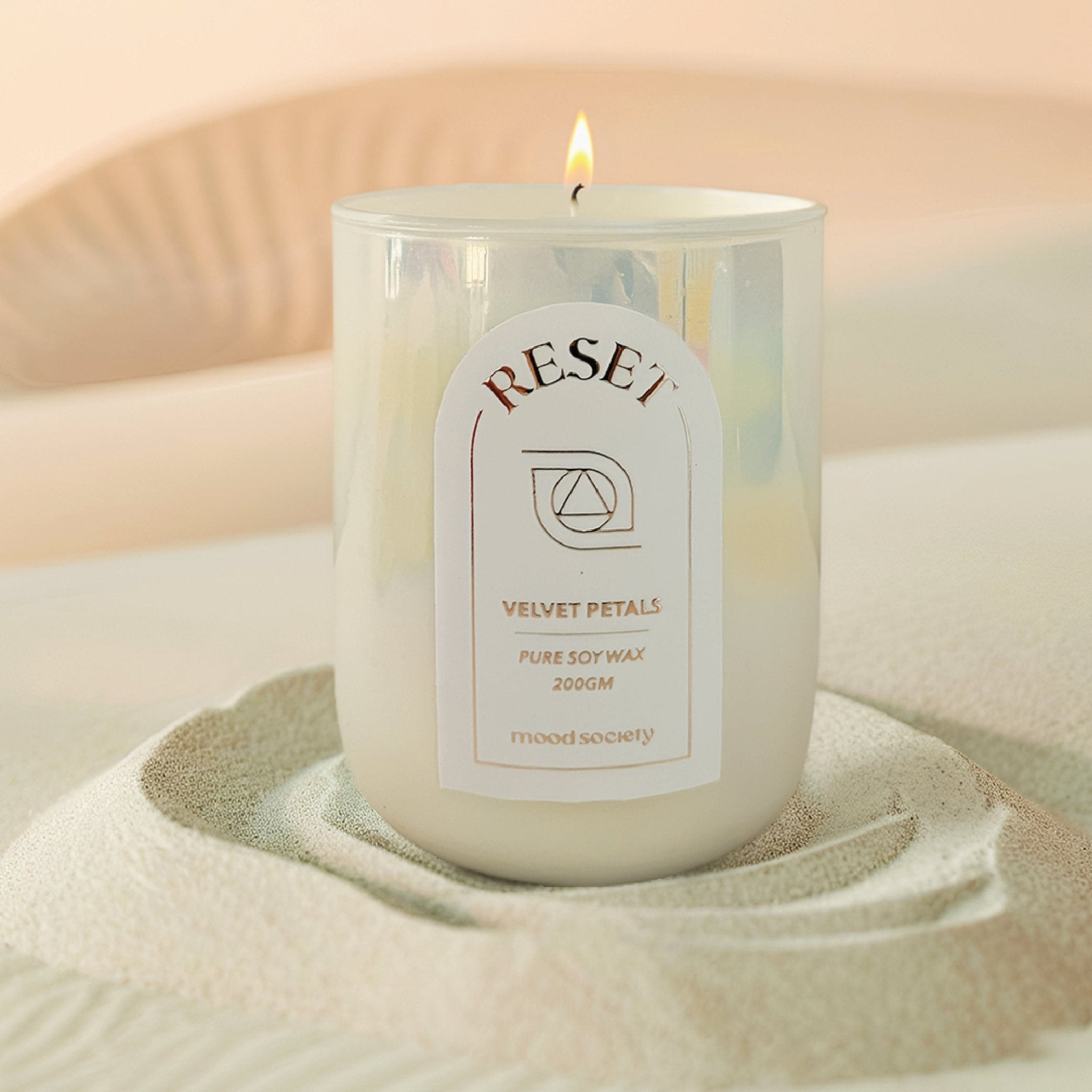 Reset Scented Candle | Handcrafted Aromatherapy Candle – Candles & Fragrances on Brown Living™. SKU: MS-CND-0013-JAR. Img 1.