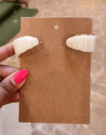 Resin Hoop Earrings – Womens Earrings on Brown Living™. SKU: TW0347. Img 1.