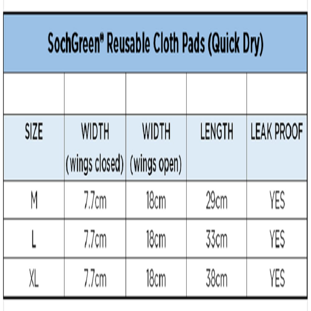 Urine Leak Reusable Cloth Pads (Quick Dry) (3 pcs) – Sanitary Pad on Brown Living™. SKU: SG - ULRP. Img 8.