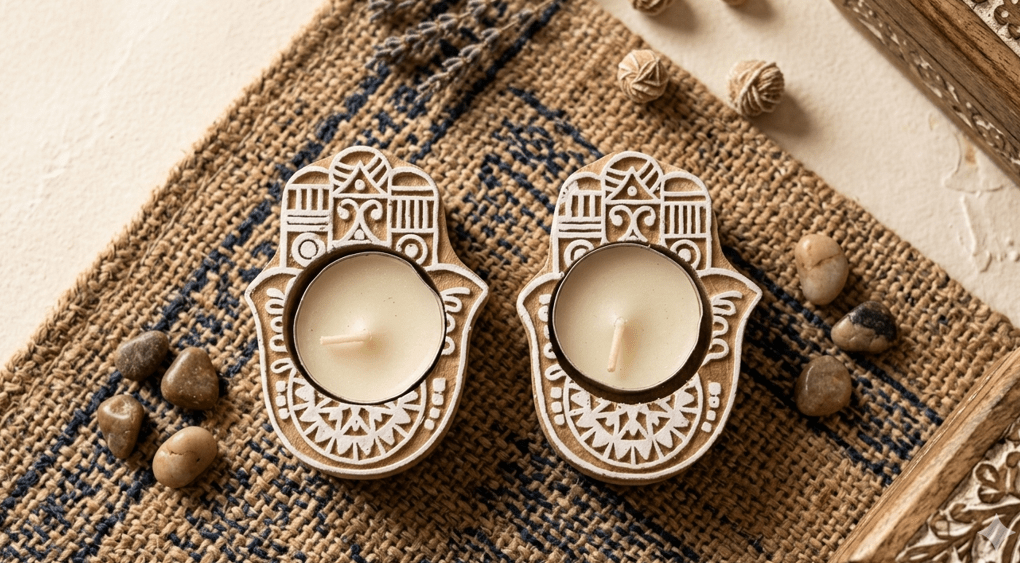 Reusable Tea Light Holders Pack Of 2 Decorative Candle Holders – Candles & Fragrances on Brown Living™. SKU: OEP933a. Img 5.