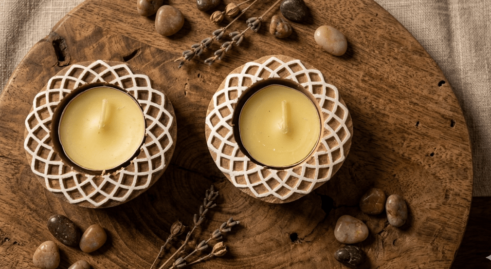 Reusable Tea Light Holders Pack Of 2 Decorative Candle Holders – Candles & Fragrances on Brown Living™. SKU: OEP933g. Img 9.