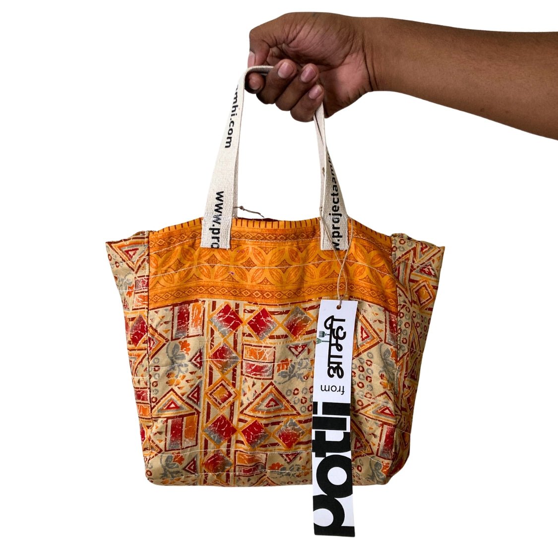 Reusable Tiffin Bag Upcycled Lunch Carry Bag – Bags on Brown Living™. SKU: ASWORAN. Img 45.