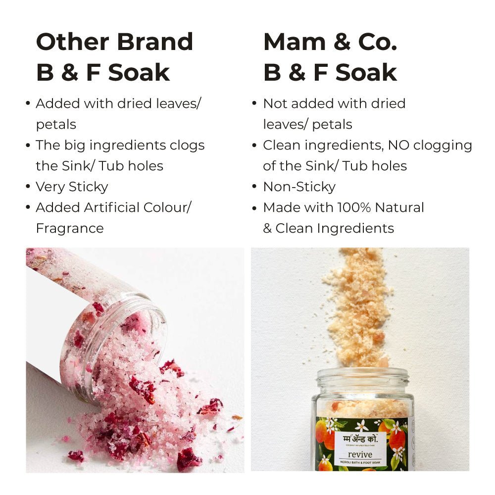 Revive Bath & Foot Soak | Easy to Dissolve | Fine in Texture | Non Sticky (100 g) – Bath Salt on Brown Living™. SKU: BFS10003. Img 10.