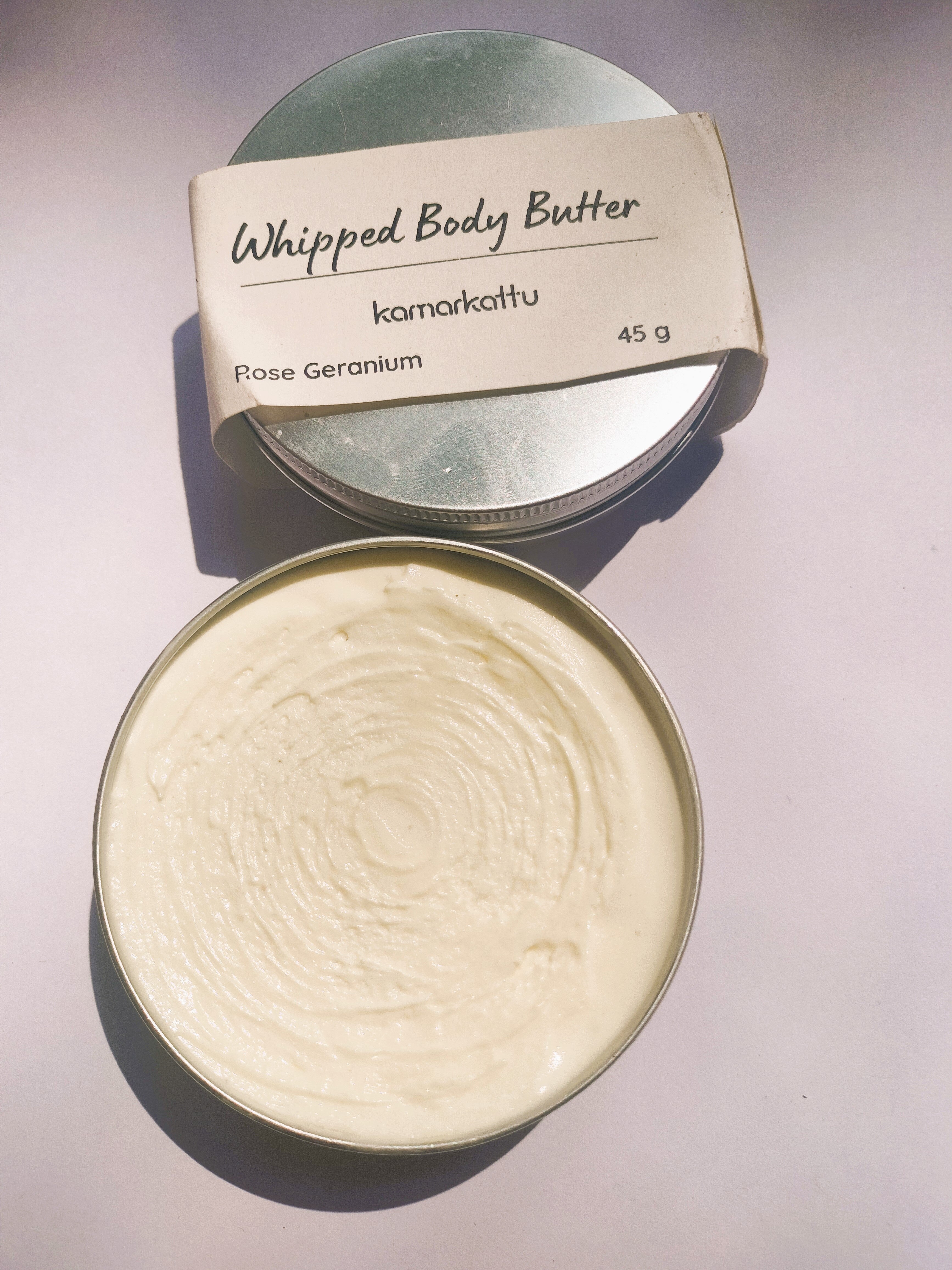 Natural Body Butter - Rose Geranium - 45 g – Body Butter on Brown Living™. SKU: 148 - 12917 - RGBB. Img 2.