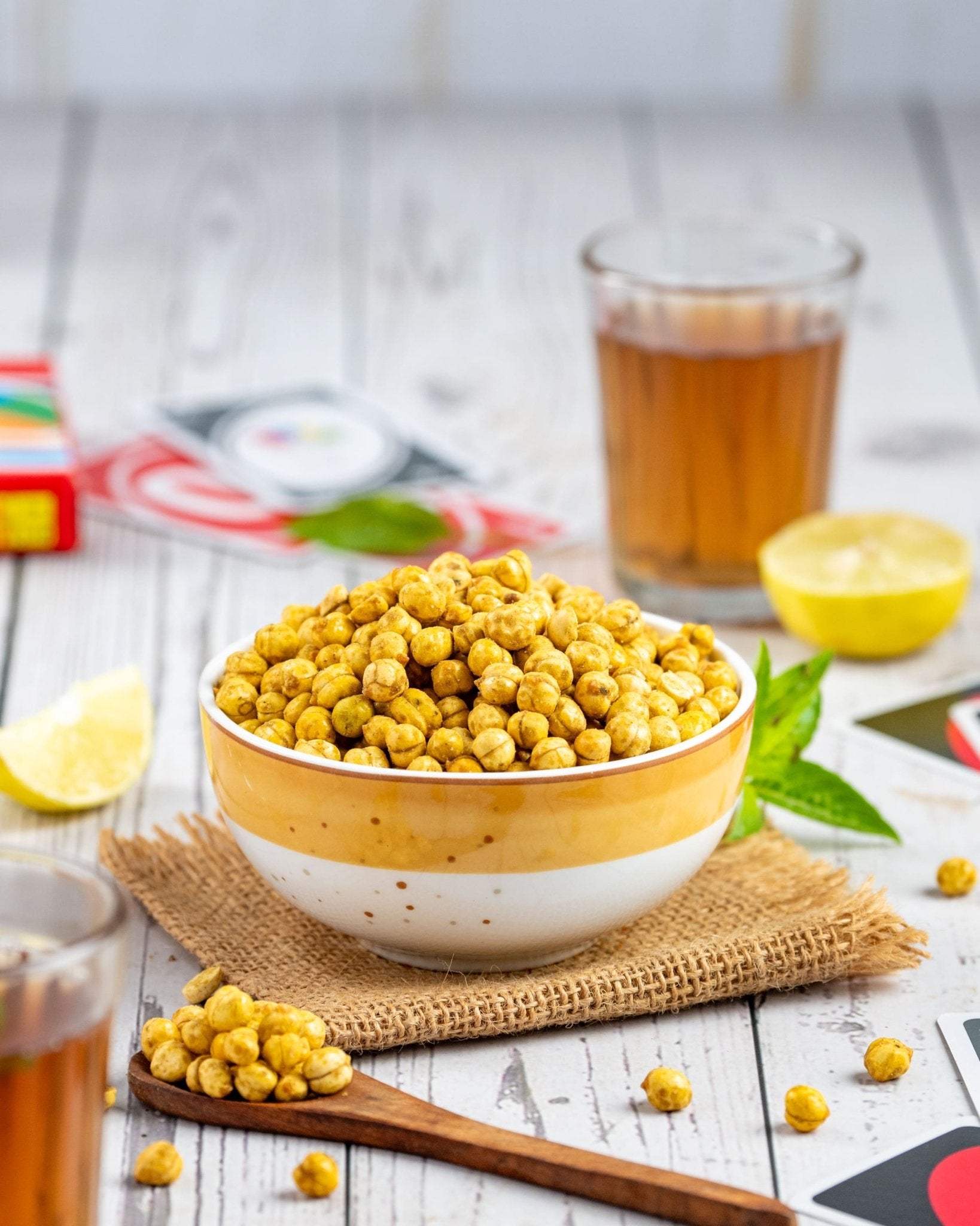 Roasted Lemon Moringa Mint Channa – Crunchy, Zesty, Healthy Snack – Healthy Snacks on Brown Living™. SKU: NN_10. Img 4.