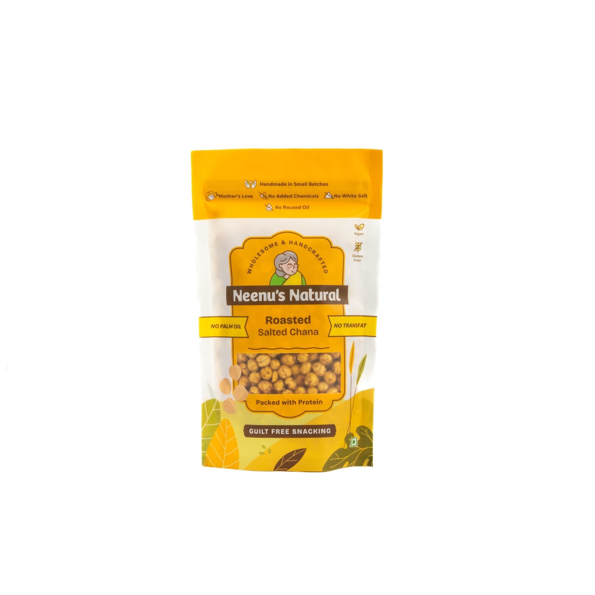 Roasted Salted Channa – Crunchy, Protein - Rich & Healthy Snack – Healthy Snacks on Brown Living™. SKU: NN_09. Img 2.