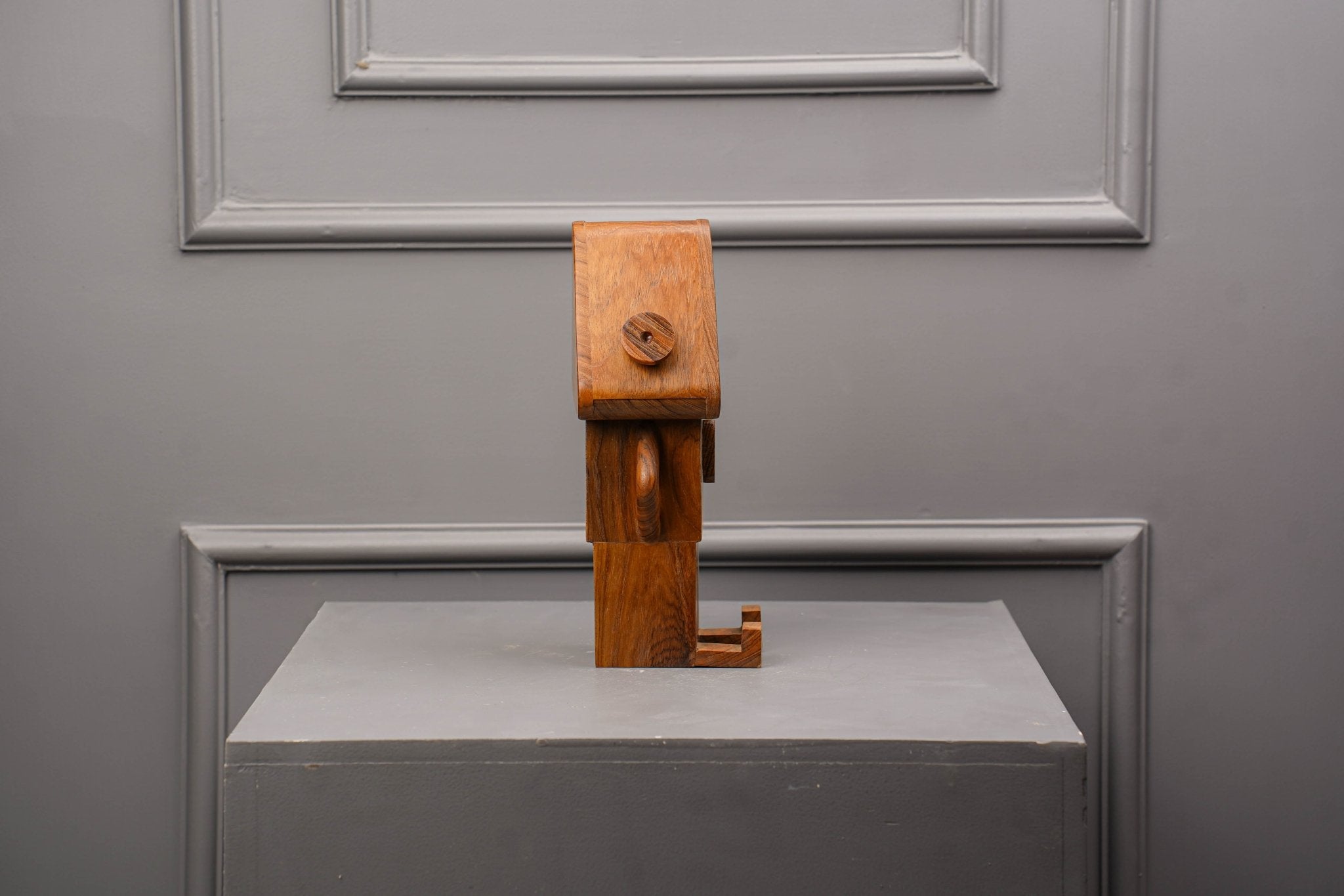 Robot Pen Holder | Wooden Desk Organizer | Creative Stationery Stand – Desk Organizers on Brown Living™. SKU: RN. Img 5.