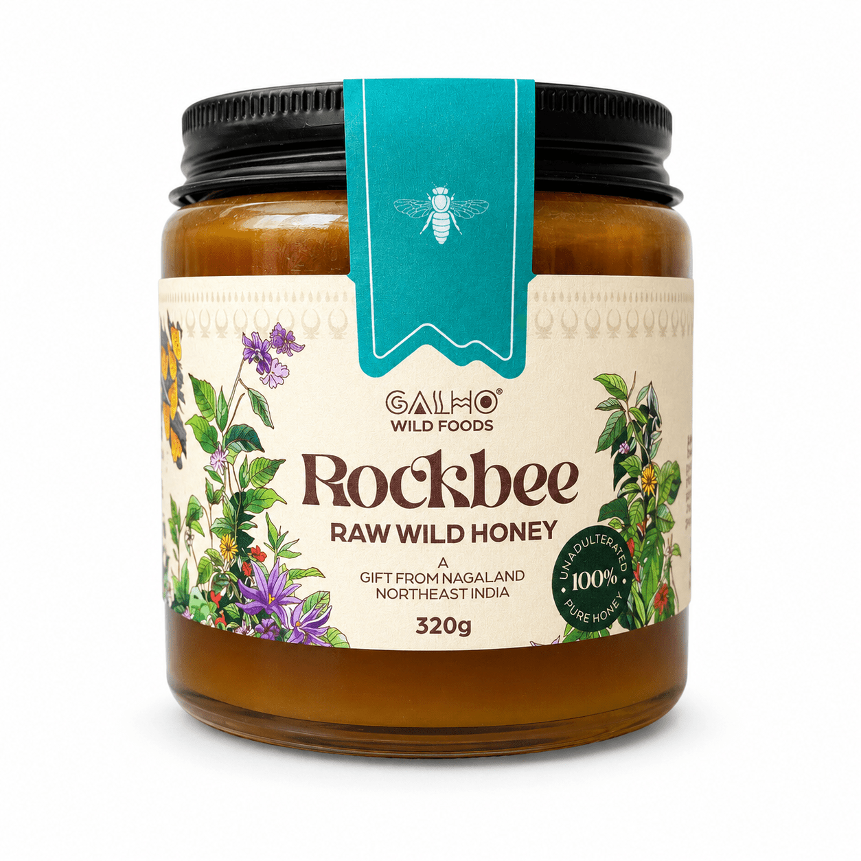 Rock Bee Honey | Raw Natural Wild Honey – Honey & Syrups on Brown Living™. SKU: GRB_320g. Img 6.