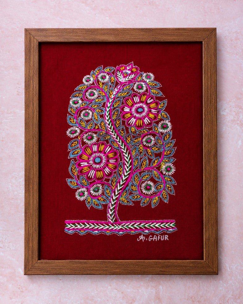 Rogan Heritage Art | Traditional Handcrafted Textile Art – Home Decor on Brown Living™. SKU: ANTRHACBHG. Img 16.
