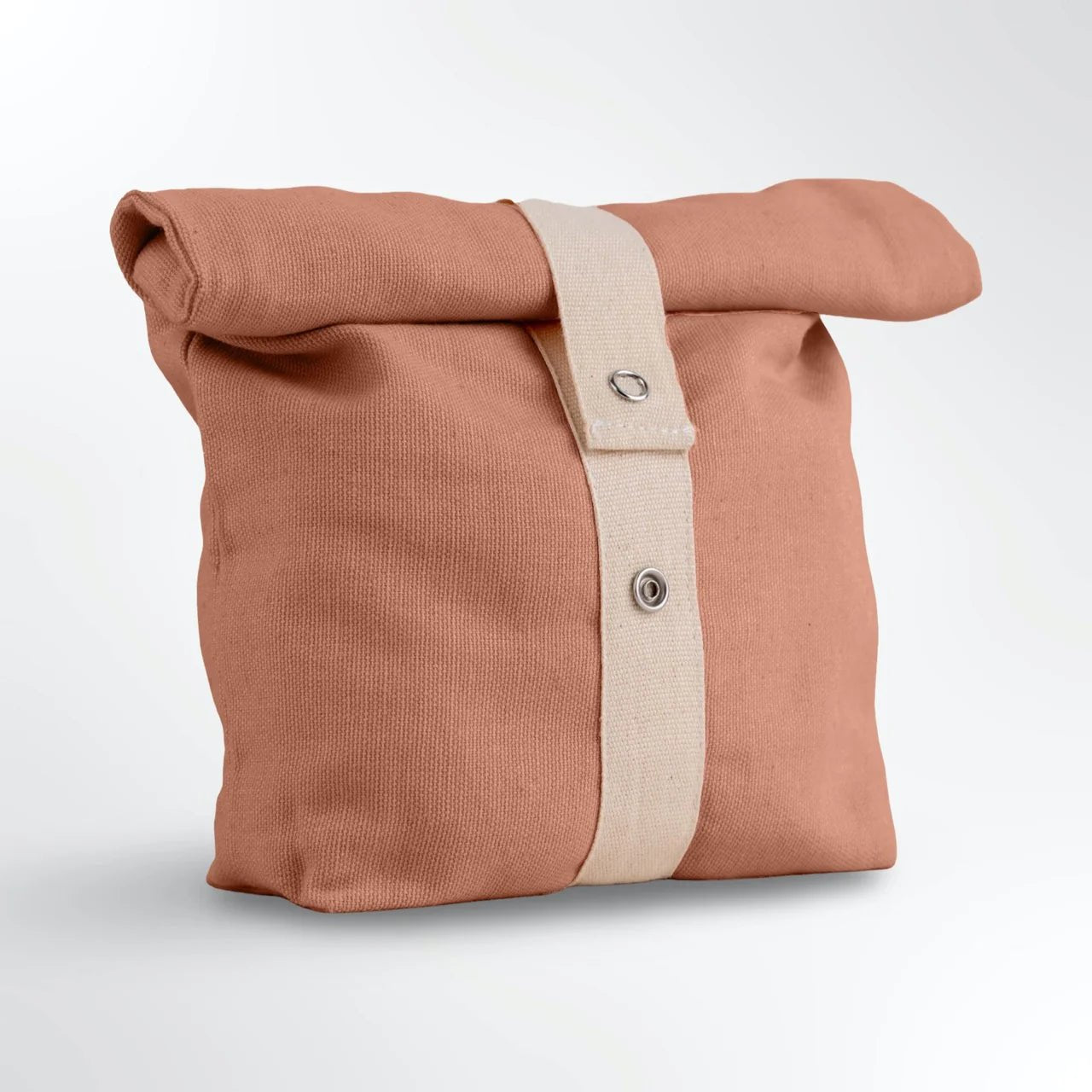 Roll Top Snack Bag in Organic Cotton – Food Wraps on Brown Living™. SKU: RTSB-OC-CP. Img 10.