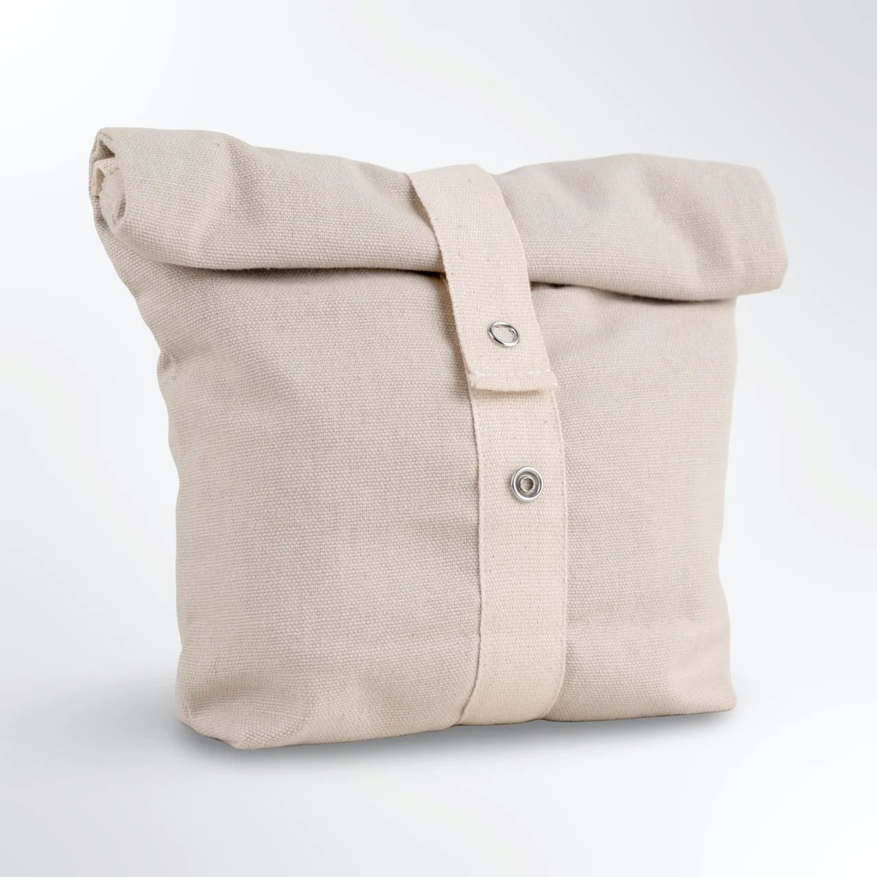 Roll Top Snack Bag in Organic Cotton – Food Wraps on Brown Living™. SKU: RTSB-OC-RS. Img 12.