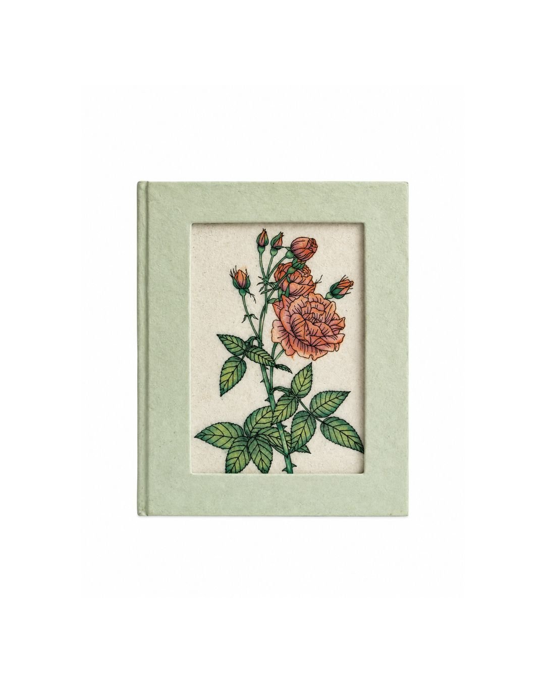 Rose Artwork Gemstone Diary – Decorative Journal for Writing – Notebooks & Notepads on Brown Living™. SKU: DG013. Img 1.